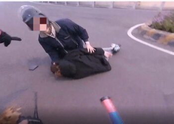 妙齡女牽狗散步突癲癇發作倒路中 熱血警飛奔現場速解圍