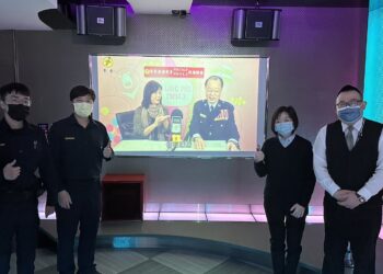 臺中七期大螢幕聯播 如影隨行宣導反詐騙