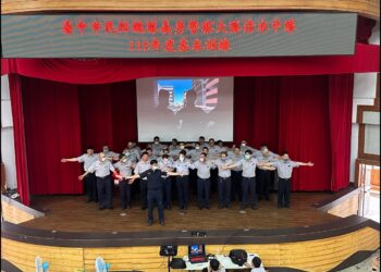 清水警以防空警報配合義警實務訓練 義警：很逼真