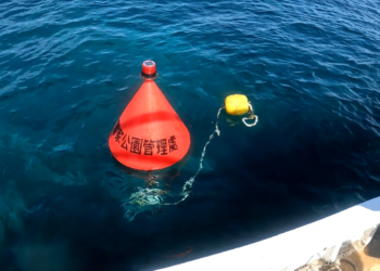海洋國家公園管理處繫纜浮球設置完成