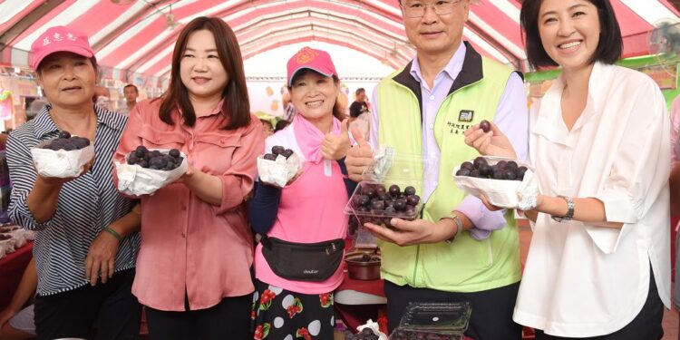 草屯萄萄節水果甜又好吃 縣長許淑華力挺南投農產品