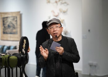 中市纖博館特展裝置藝術超吸睛 藺草浪、臺灣雲成打卡亮點