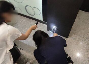 毒蛇躲颱風竄工廠內 工業區勇警搜索緝獲