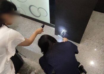 毒蛇躲颱風竄工廠內 工業區勇警搜索緝獲