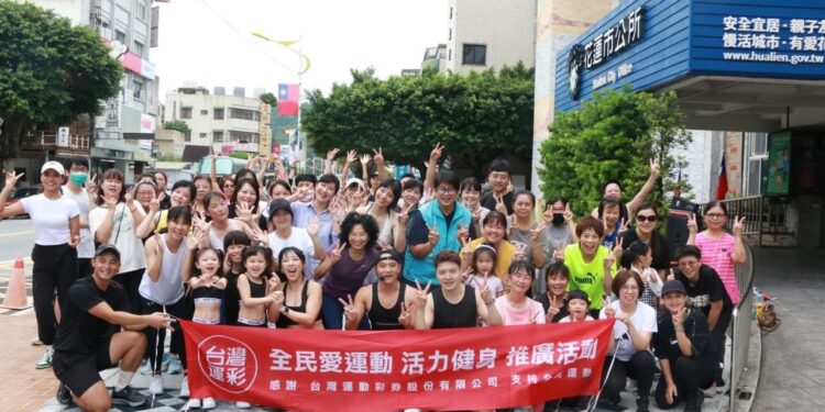 威剛X台彩推動全民愛運動 魏嘉彥與民眾一起動滋動 威剛X台彩推動全民愛運動 魏嘉彥與民眾一起動滋動