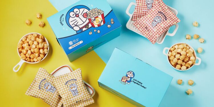 獨家推出兩款哆啦A夢爆米花禮盒  萌翻模樣讓人捨不得吃