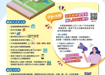 税務走廊》112年地價稅11月1日開徵 以行動支付APP繳稅可參加抽獎