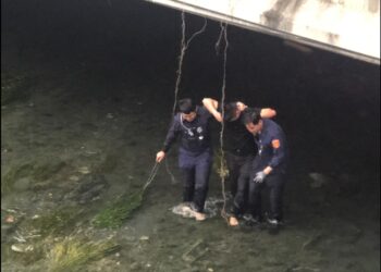 酒駕棄車跳橋連命都不要 警消聯手揪出藏橋下男子