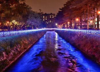 喜迎耶誕節  中市南區綠川興大段浪漫點燈