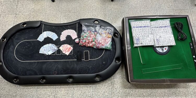 職業賭場藏社區 警靠一招揪出 職業賭場藏社區 警靠一招揪出