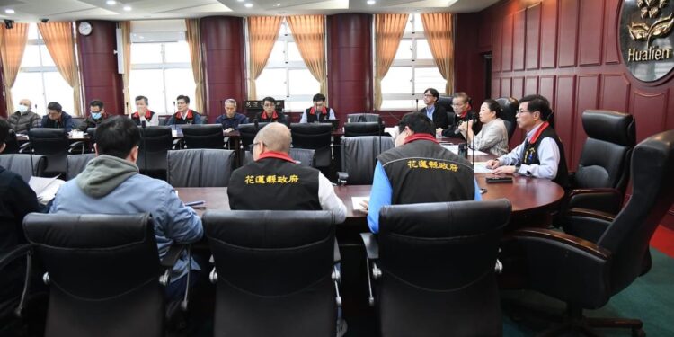 花蓮縣十二月份道安會報 提醒民眾留意車輛改道指引