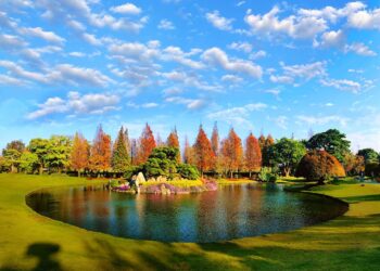 2024春節必遊！成美文化園落羽松正紅，打造東方市集，漢服古人滿街跑