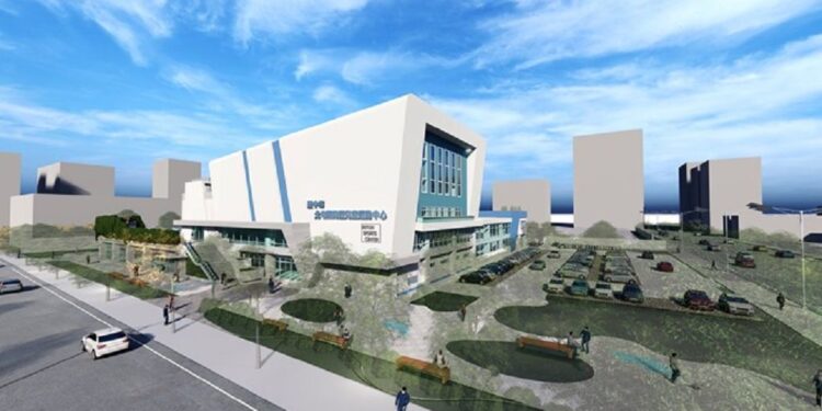 中部唯一滑冰場 北屯國民暨兒運中心上梁 盧市長：打造全齡化運動空間