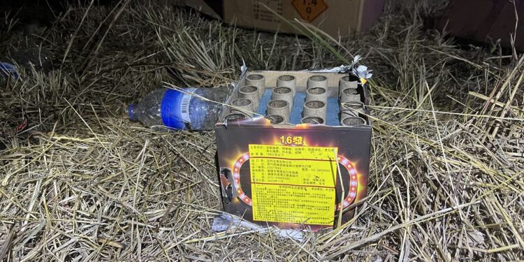 跨年夜放煙火釀禍  中警火速緝獲送辦