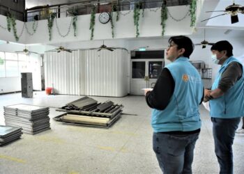 主農里活動中心進行耐震補強工程 魏嘉彥籲請民眾體諒