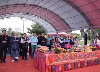 太平洋公園極限運動場再升級 造型薄膜頂棚組立動土 花蓮縣長徐榛蔚推動花蓮優質生活圈