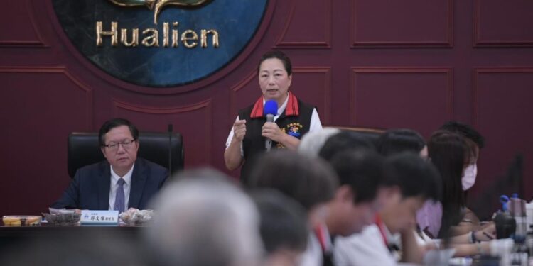 0403震災復原重建會議 花蓮縣長徐榛蔚再次向中央爭取重建振興經費 0403震災復原重建會議 花蓮縣長徐榛蔚再次向中央爭取重建振興經費