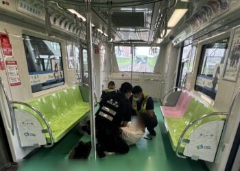 台中捷運站傳男子持刀砍人 3人受傷警趕赴現場
