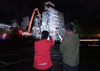 徐榛蔚關心災後建築物拆除作業安全 期望拆除工程如期完成