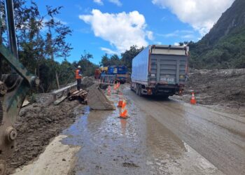 蘇花路廊和仁至崇德路段6處土石流災點今3日14時搶通