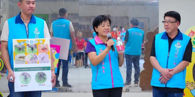 吉安鄉第3次防治登革熱消毒巡迴登場 游淑貞籲請鄉親配合清潔、防護工作