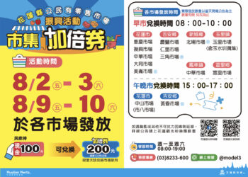 盛夏祈福 花蓮市集加倍券活動提前帶來豐盛節慶氛圍