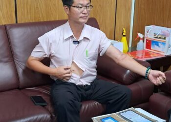 縣議員林源富召開記者會 針對吉安分局長吳思翰與其妻陳秀玲夫妻感情糾紛現身說法
