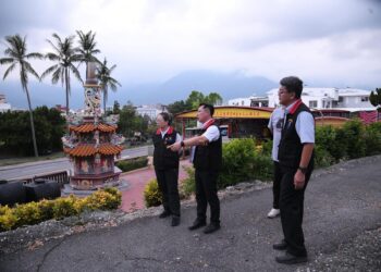 花蓮縣忠烈祠整體翻新修建 縣長徐榛蔚前往關心周邊環境及工程安全