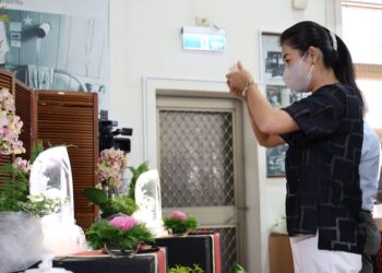 草屯慈濟吉祥祈福會 許縣長獻供推廣蔬食愛地球