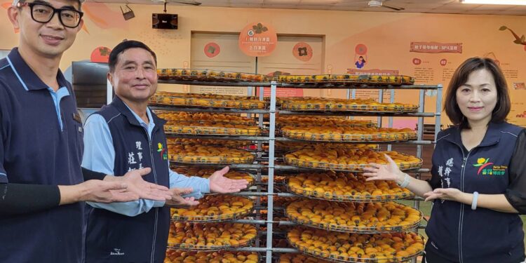 番路農會杮子加工廠開工 製優質杮餅迎杮子節 番路農會杮子加工廠開工 製優質杮餅迎杮子節