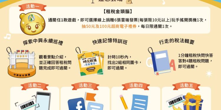 縣府稅務局舉辦永續共融—時光稅道   民歌饗宴租稅宣導