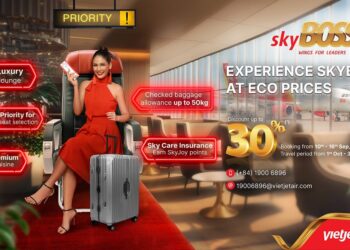 越南成台灣旅客最愛：越捷航空10月27日起每週增加35班往返航班 限時八折優惠即日起至9月15日