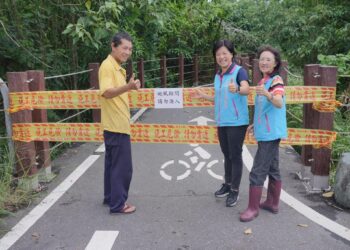 吉安鄉因應颱風來襲預防性封路 游淑貞親巡視確保鄉親安全無虞