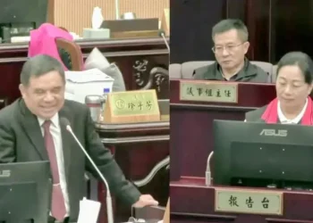 縣議員邱光明對立霧溪風飛砂及污水下水道等提出質詢