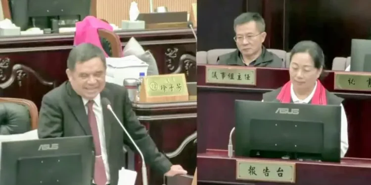 縣議員邱光明對立霧溪風飛砂及污水下水道等提出質詢