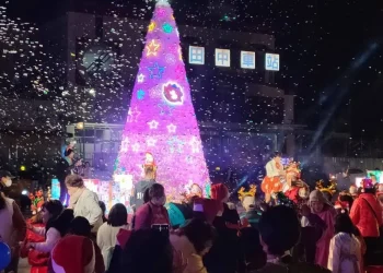 星光田中閃耀聖誕 點燈踩街熱鬧迎新年
