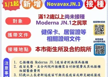 1/1起疫苗新訊息 全民公費流感疫苗及新冠Novavax JN.1疫苗開打